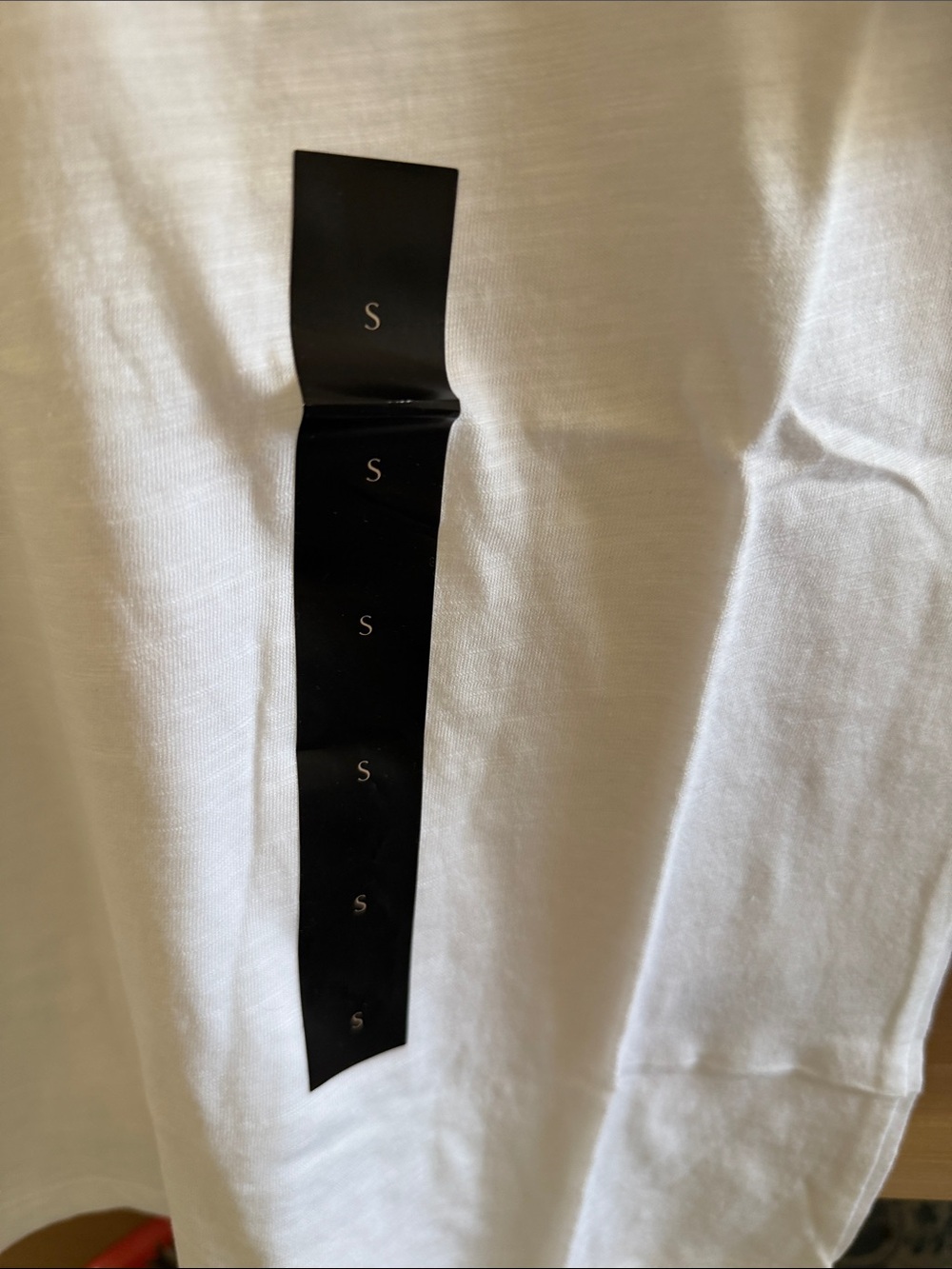Basic White V-Neck Tee - Picture 3 of 6